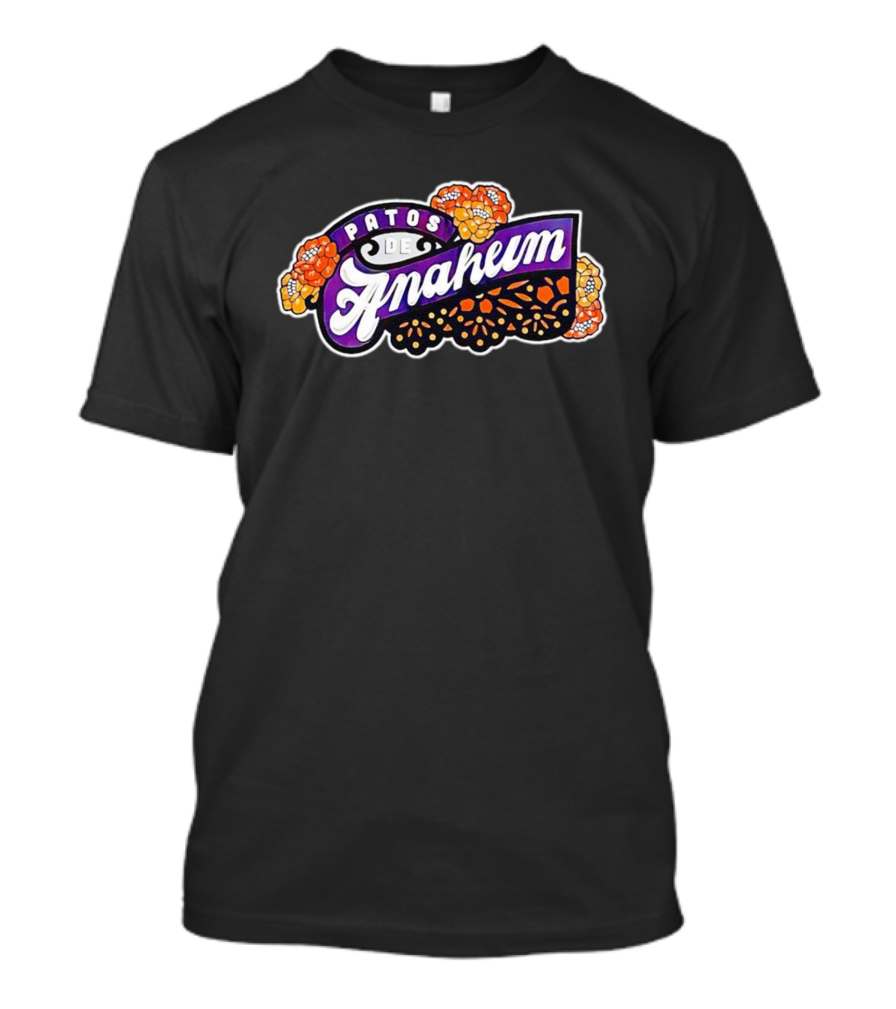 Patos De Anaheim Día De Los Muertos Florals T-Shirt