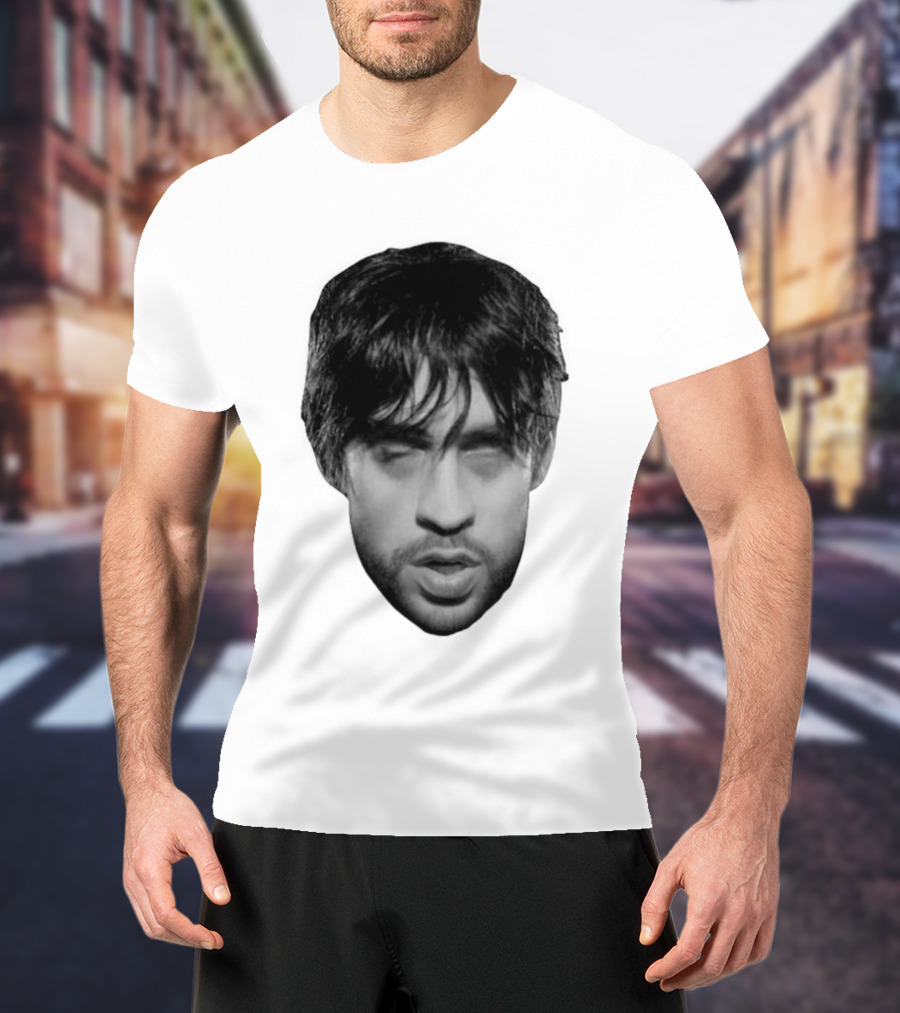 Bad Bunny Baticano Monochrome Face T-Shirt