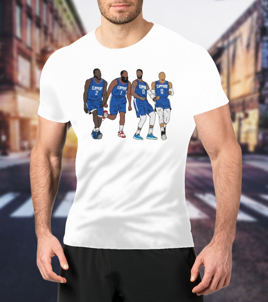 Kawhi Harden PG Russ Clippers Basketball Team Players T-Shirt