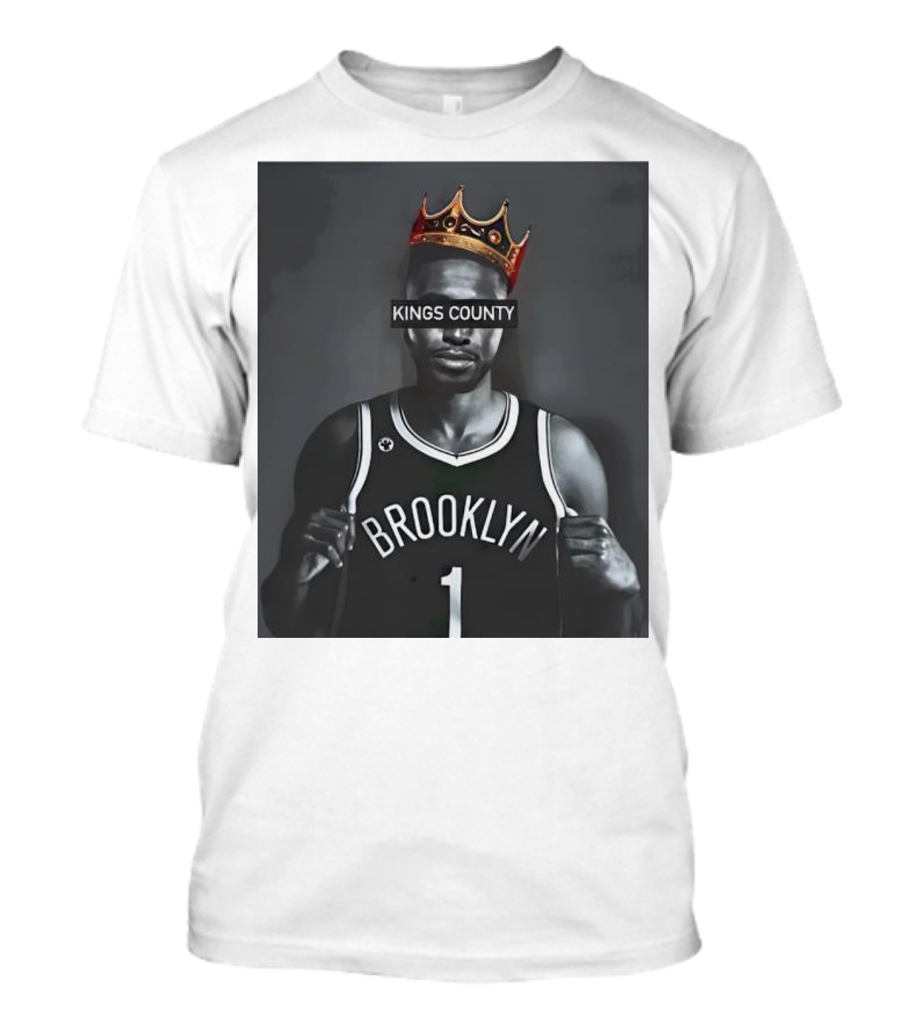 Mikal Bridges Kings County Brooklyn Basketball Crown T-Shirt