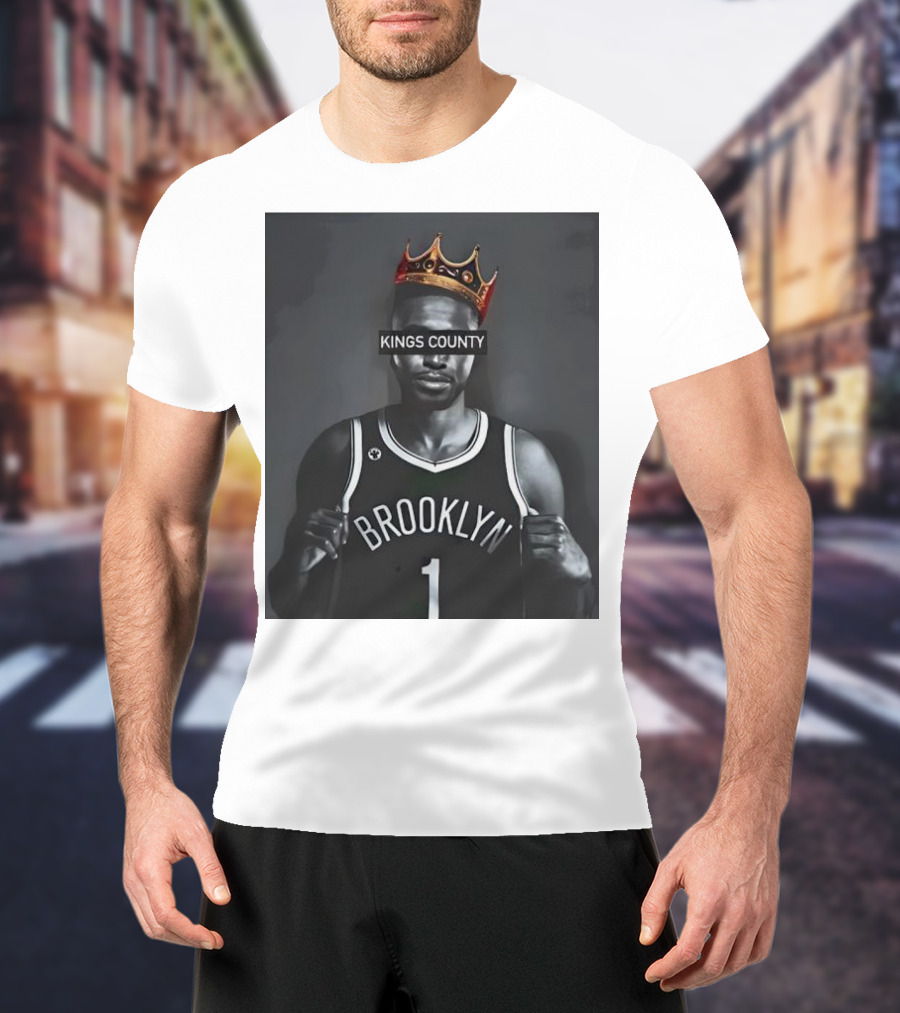 Mikal Bridges Kings County Brooklyn Basketball Crown T-Shirt