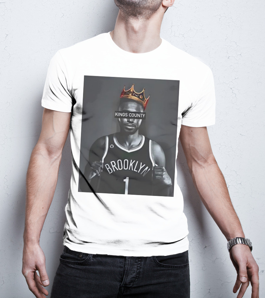 Mikal Bridges Kings County Brooklyn Basketball Crown T-Shirt