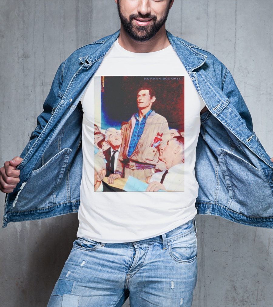 Norman Rockwell Freedom Of Speech Twizzlers Edition T-Shirt