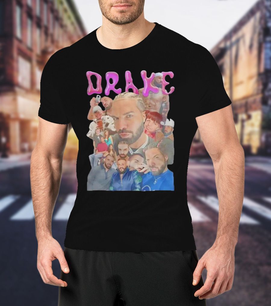 Drake Multi-Portrait Collage T-Shirt