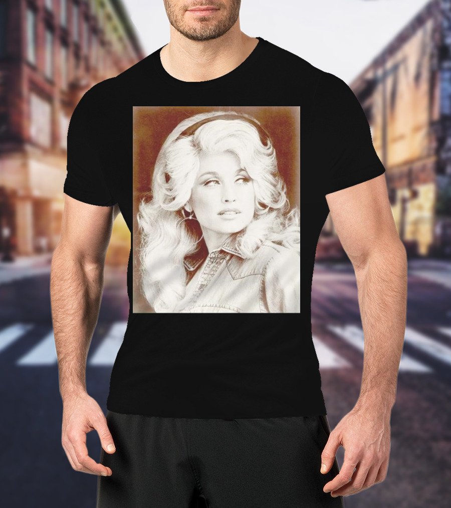 Dolly Parton Vintage Style Denim Jacket T-Shirt
