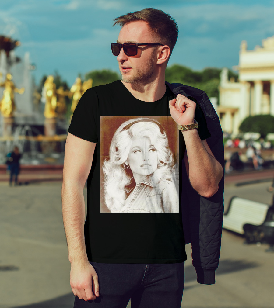 Dolly Parton Vintage Style Denim Jacket T-Shirt