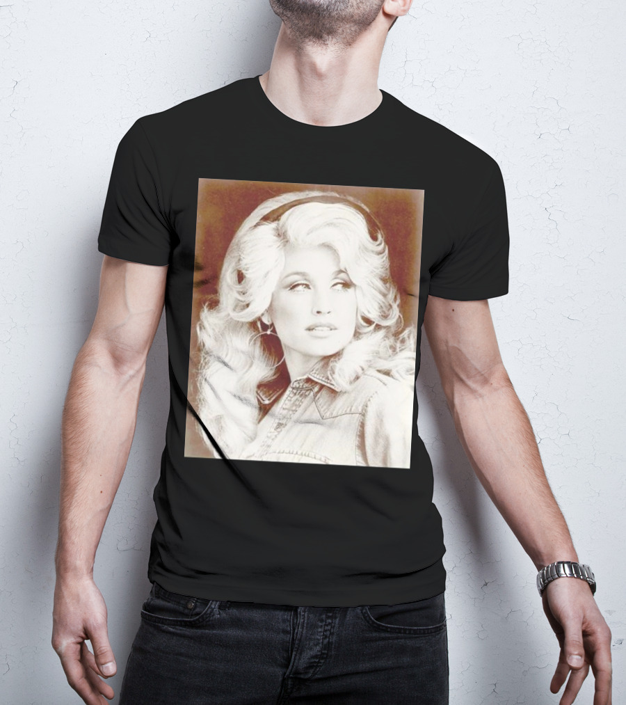 Dolly Parton Vintage Style Denim Jacket T-Shirt