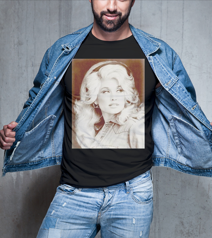 Dolly Parton Vintage Style Denim Jacket T-Shirt