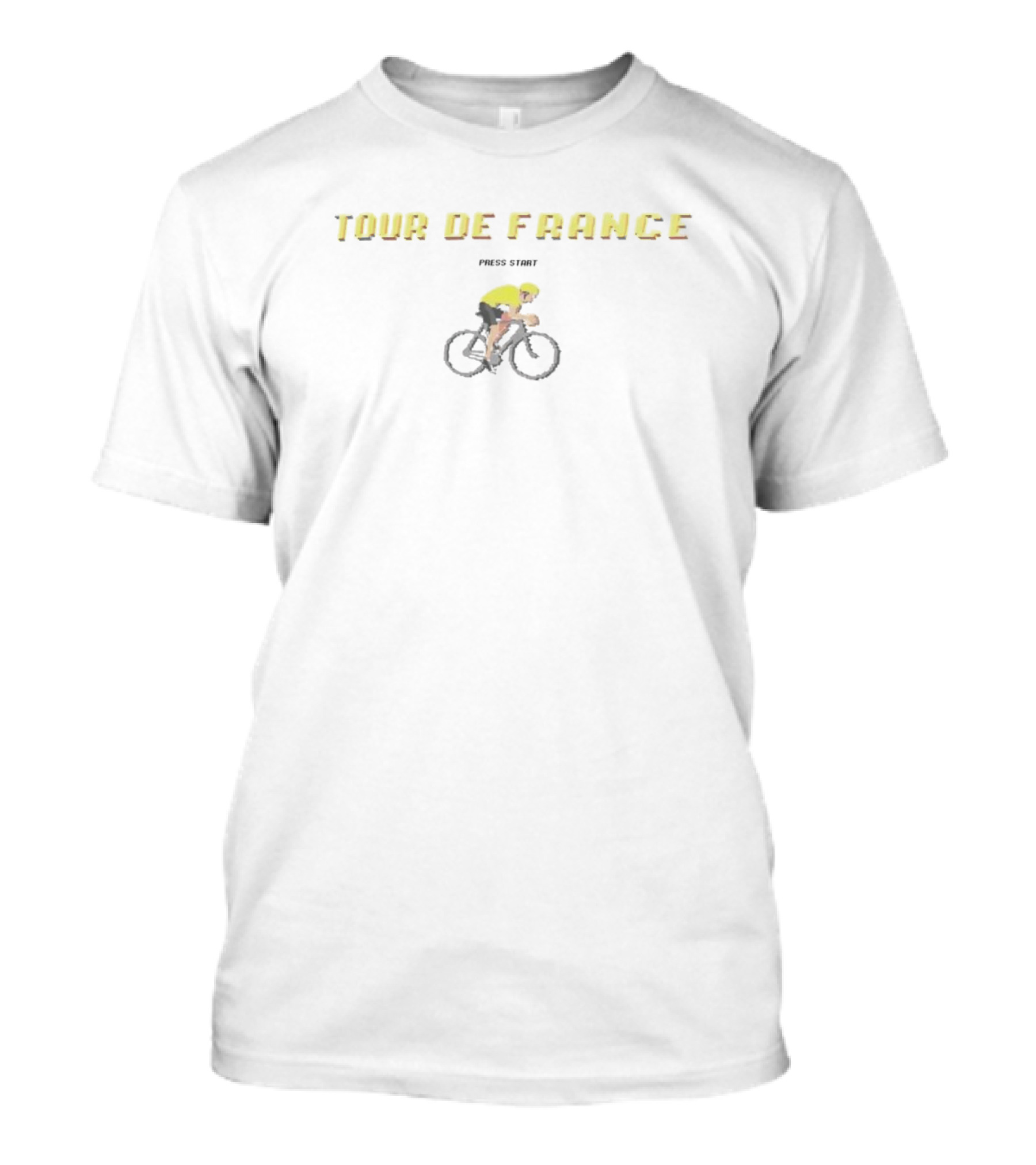Tour De France Cyclist Press Start T-Shirt