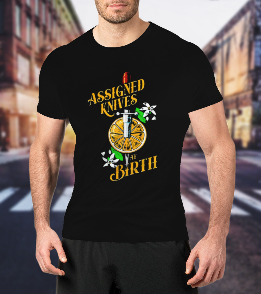Vico Ortiz Assigned Knives At Birth Knife And Citrus Blossom T-Shirt