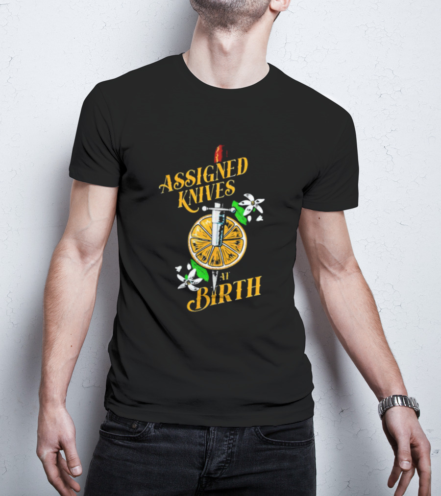 Vico Ortiz Assigned Knives At Birth Knife And Citrus Blossom T-Shirt