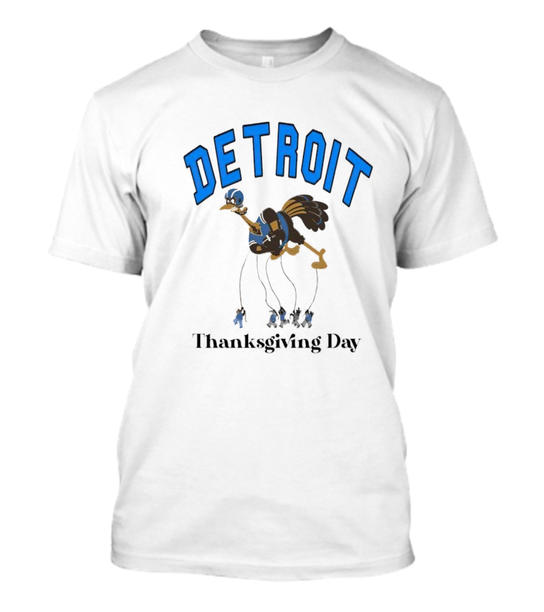 Detroit Turkey Thanksgiving Day T-Shirt