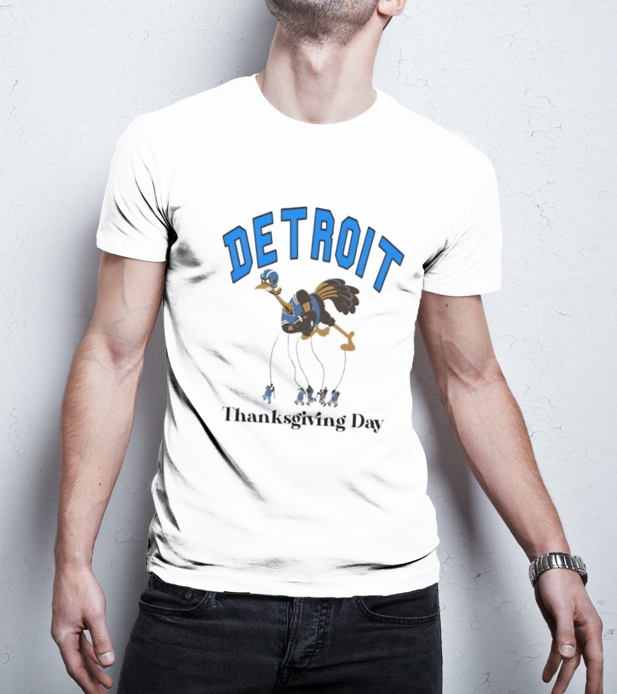 Detroit Turkey Thanksgiving Day T-Shirt