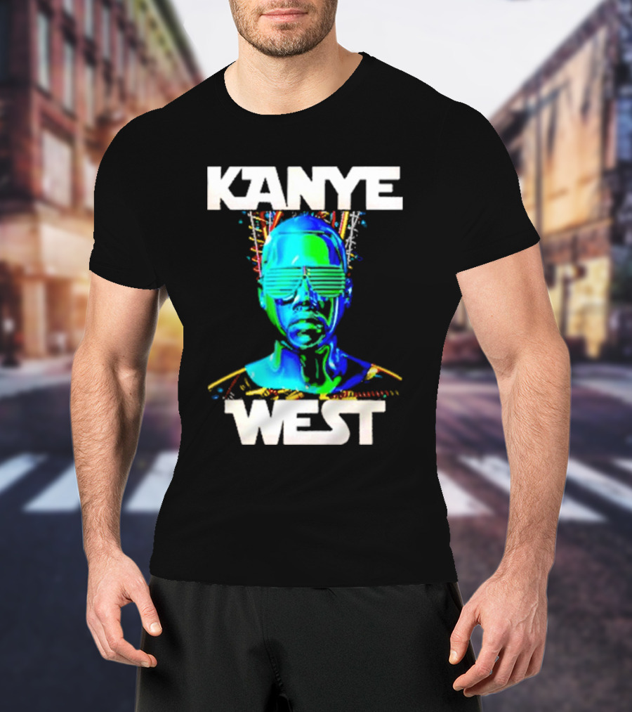 Kanye West Glow In The Dark Tour Holographic Neon T-Shirt