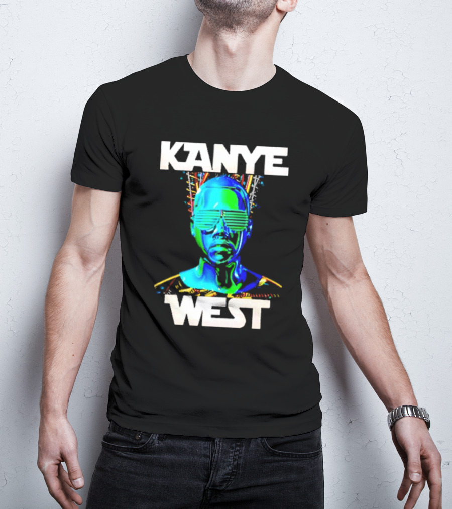 Kanye West Glow In The Dark Tour Holographic Neon T-Shirt