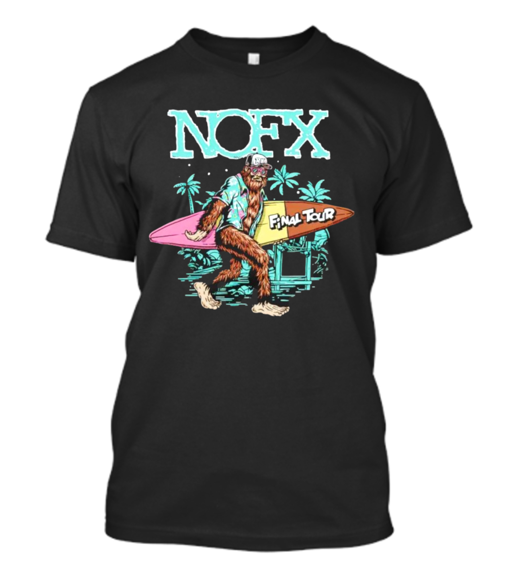 NOFX Final Tour Sasquatch Surfing T-Shirt