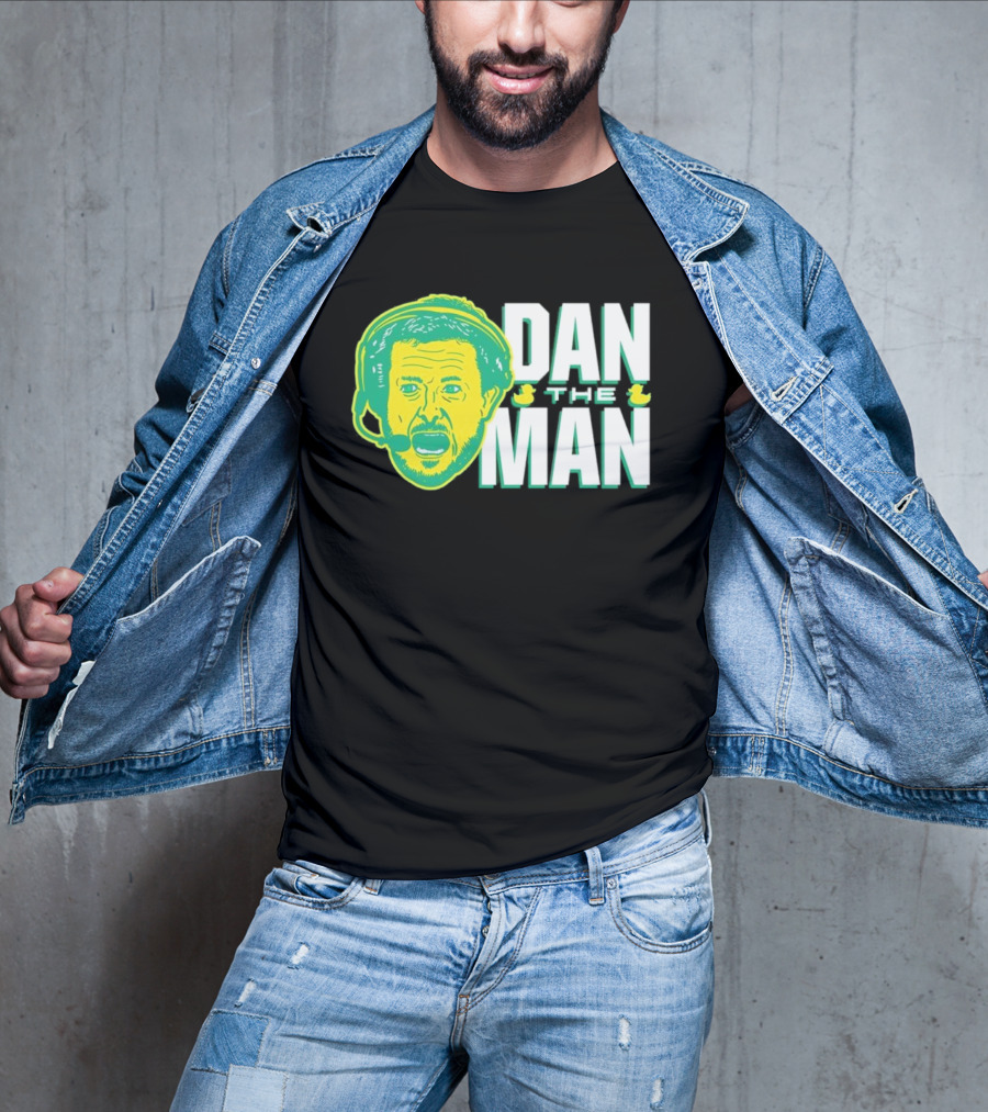 Oregon Fans Dan The Man Ducks Headset T-Shirt