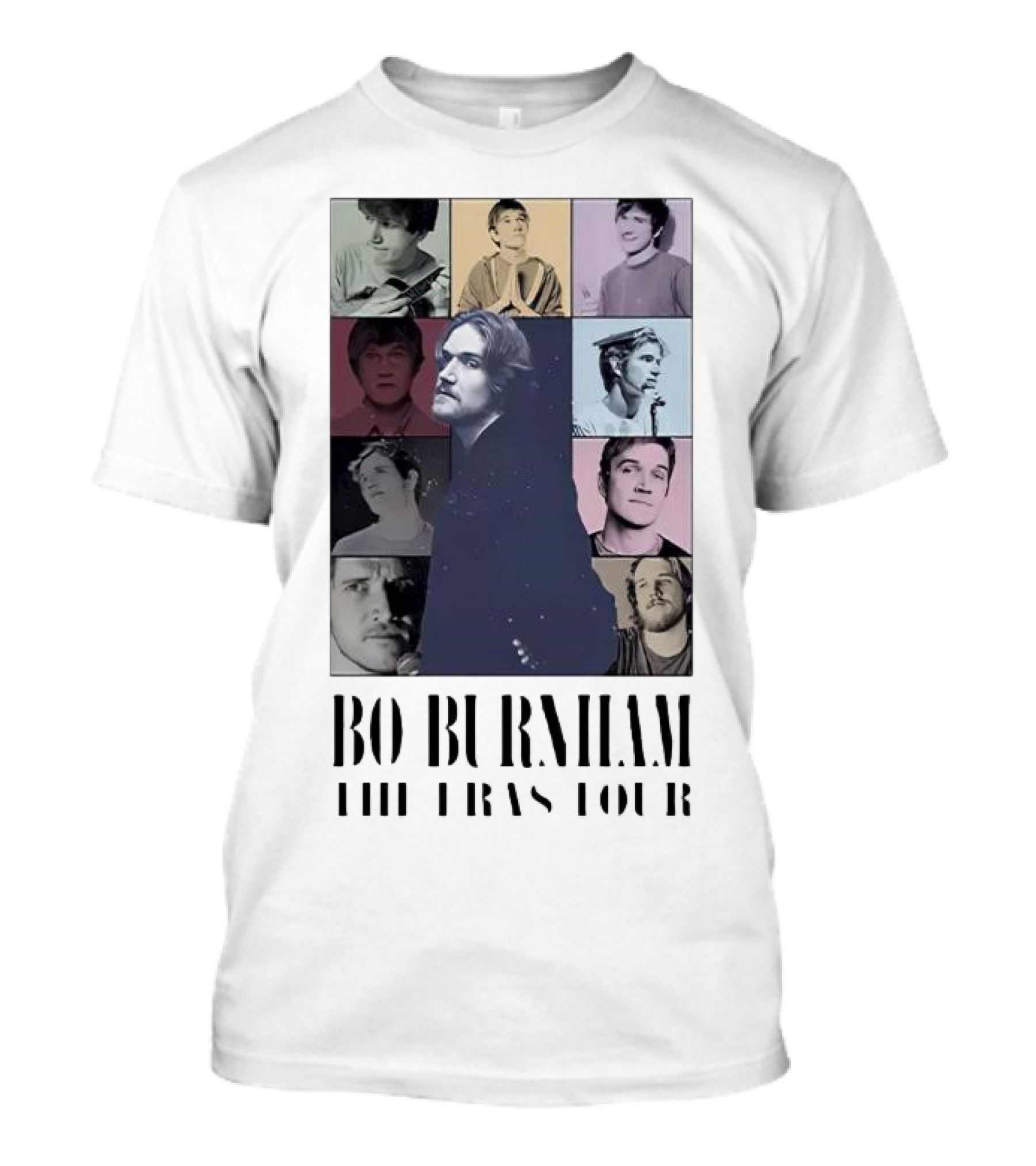 Bo Burnham The Eras Tour Collage Pastel Portraits T-Shirt