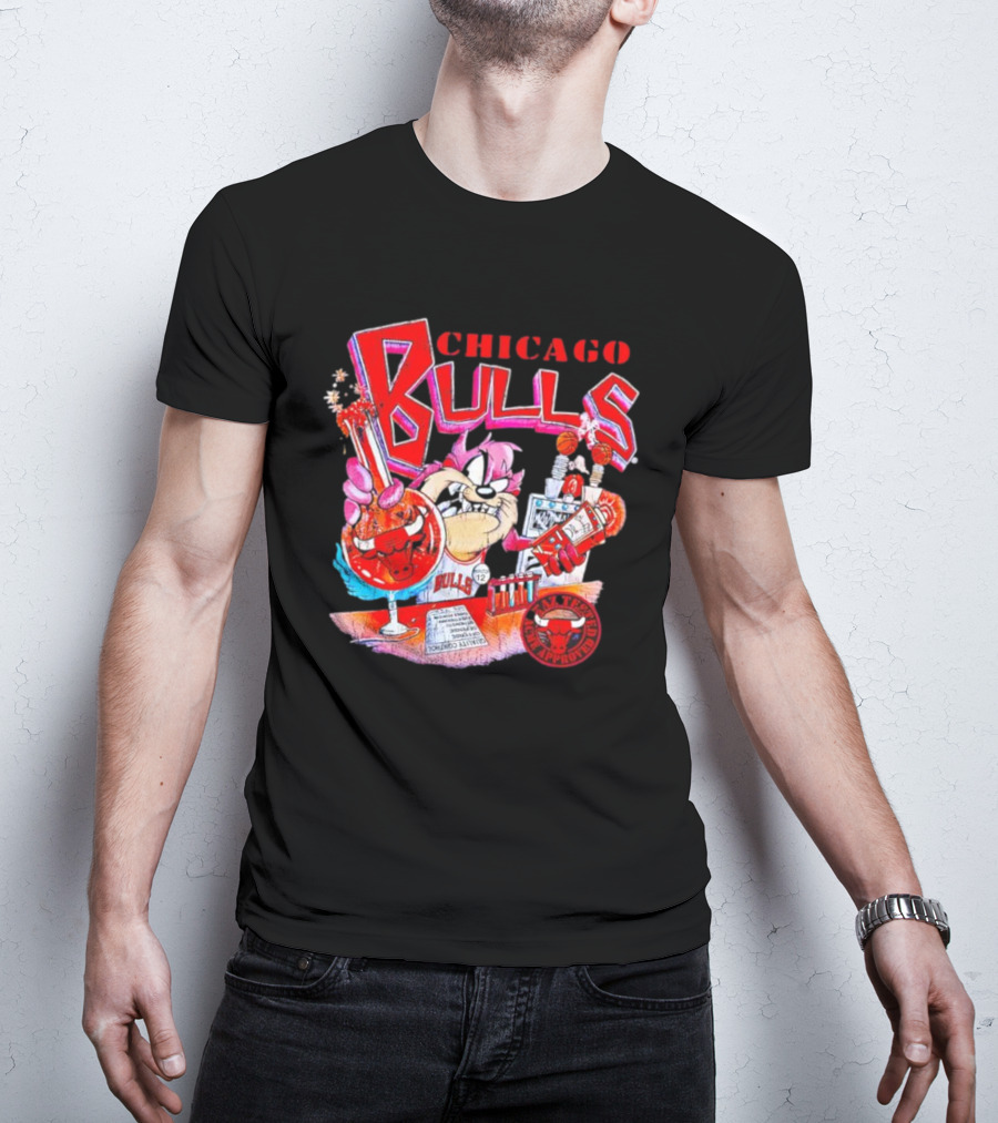 Chicago Bulls Taz NBA Mixology Martian Laboratory Mayhem T-Shirt
