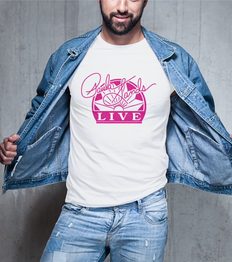 Paula Sands Live Pink Script With Sunrise T-Shirt