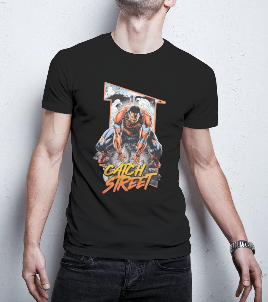 Catch Street Rippaverse Comics Dynamic Hero Action Pose T-Shirt