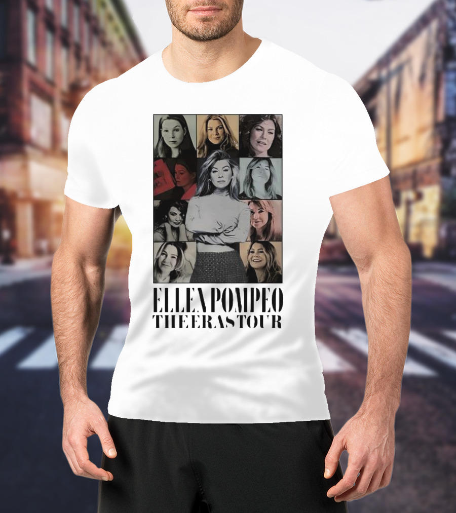 Ellen Pompeo The Eras Tour Meredith Grey Collage T-Shirt