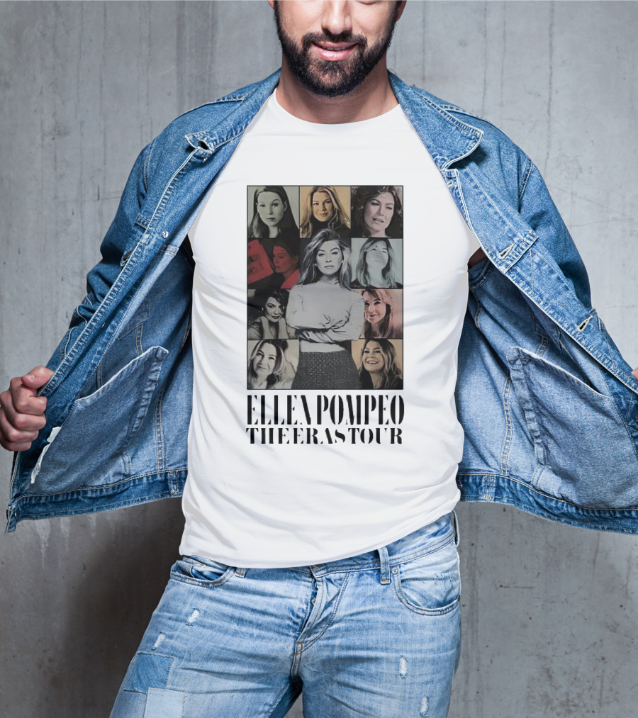 Ellen Pompeo The Eras Tour Meredith Grey Collage T-Shirt