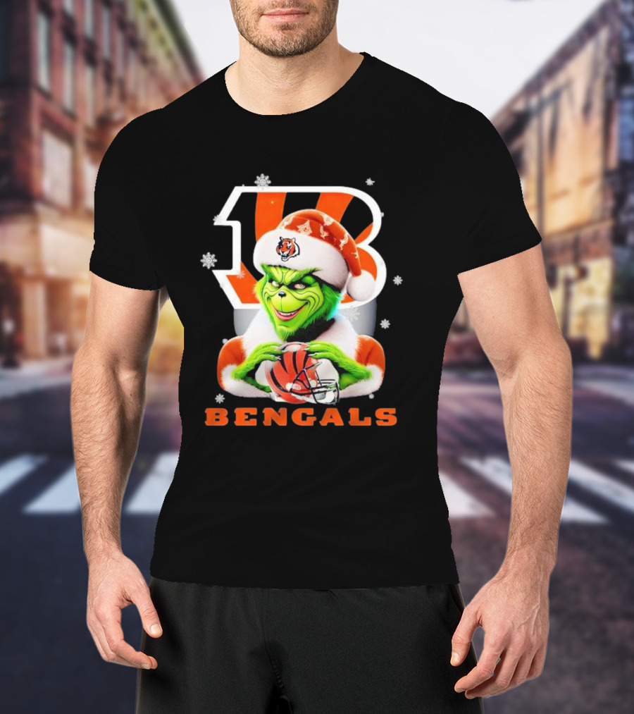Grinch Cincinnati Bengals Christmas T-Shirt