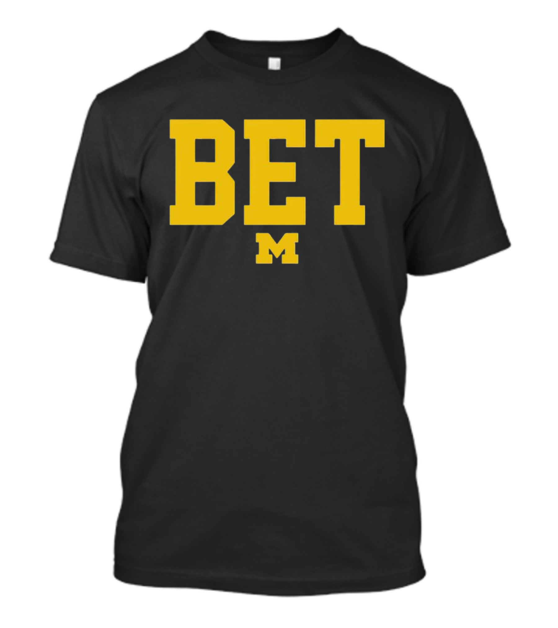 Michigan Football BET M College Sports T-Shirt