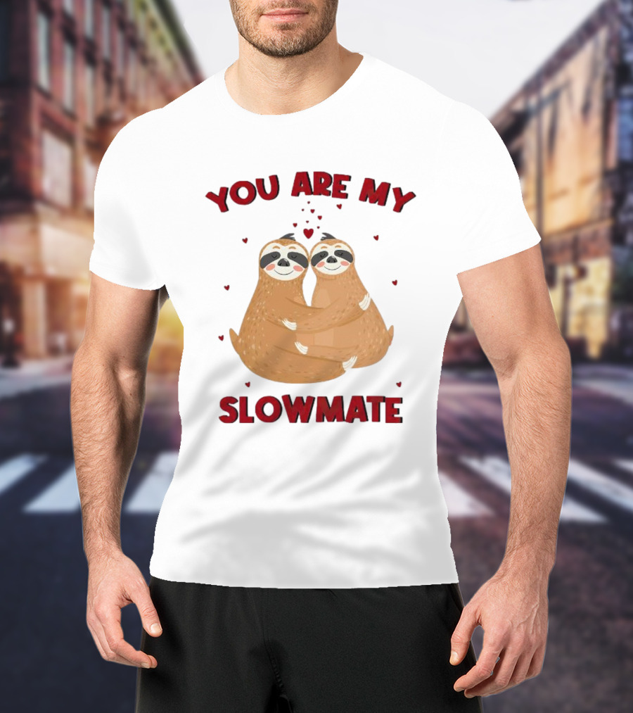 You Are My Slowmate Sloths Hugging Love T-Shirt