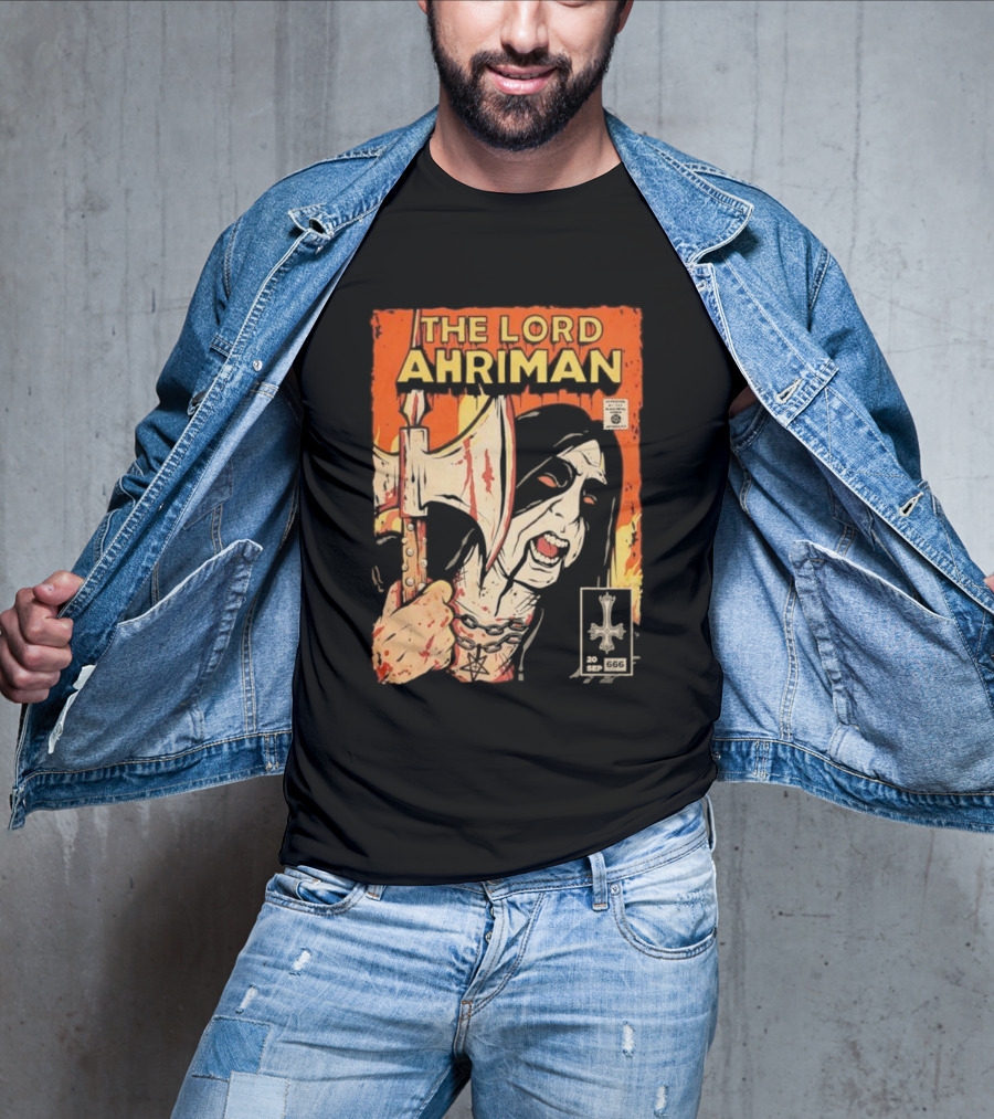 The Lord Ahriman Comic Axe Blood 20 Sep 666 Cover T-Shirt