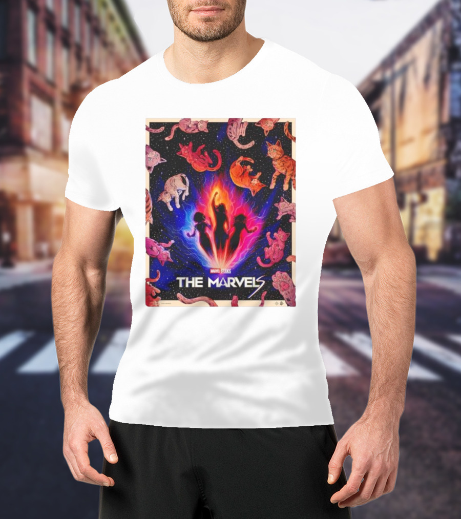 MARVEL STUDIOS THE MARVELS CATS IN SPACE T-Shirt