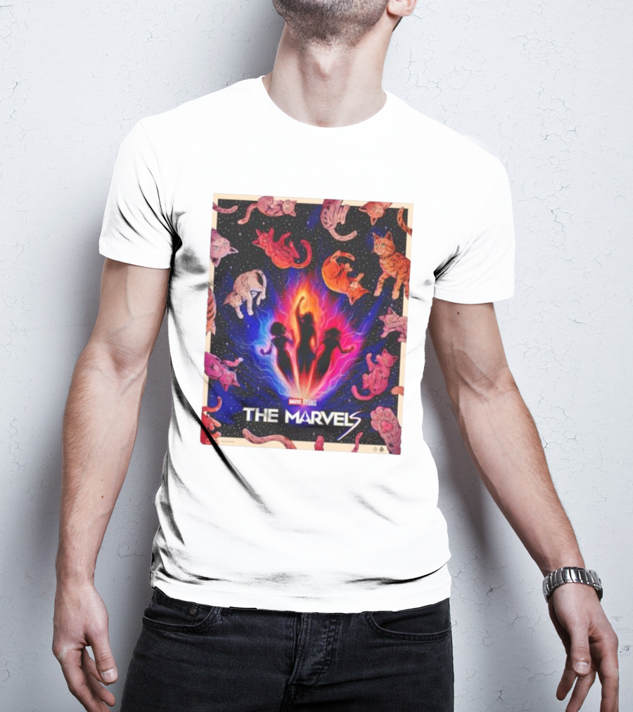 MARVEL STUDIOS THE MARVELS CATS IN SPACE T-Shirt