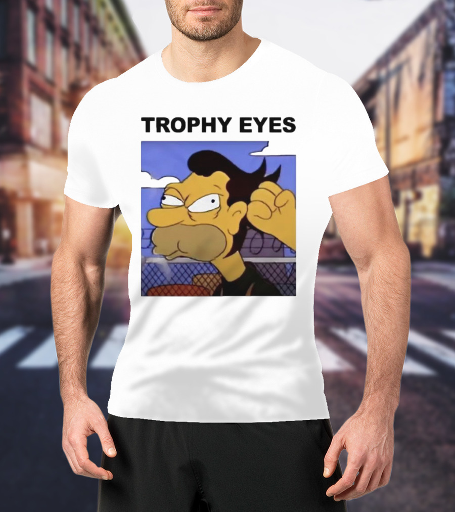 TROPHY EYES The Simpson Character Image T-Shirt