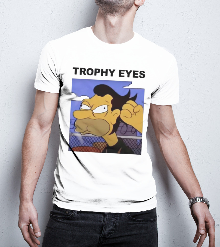 TROPHY EYES The Simpson Character Image T-Shirt