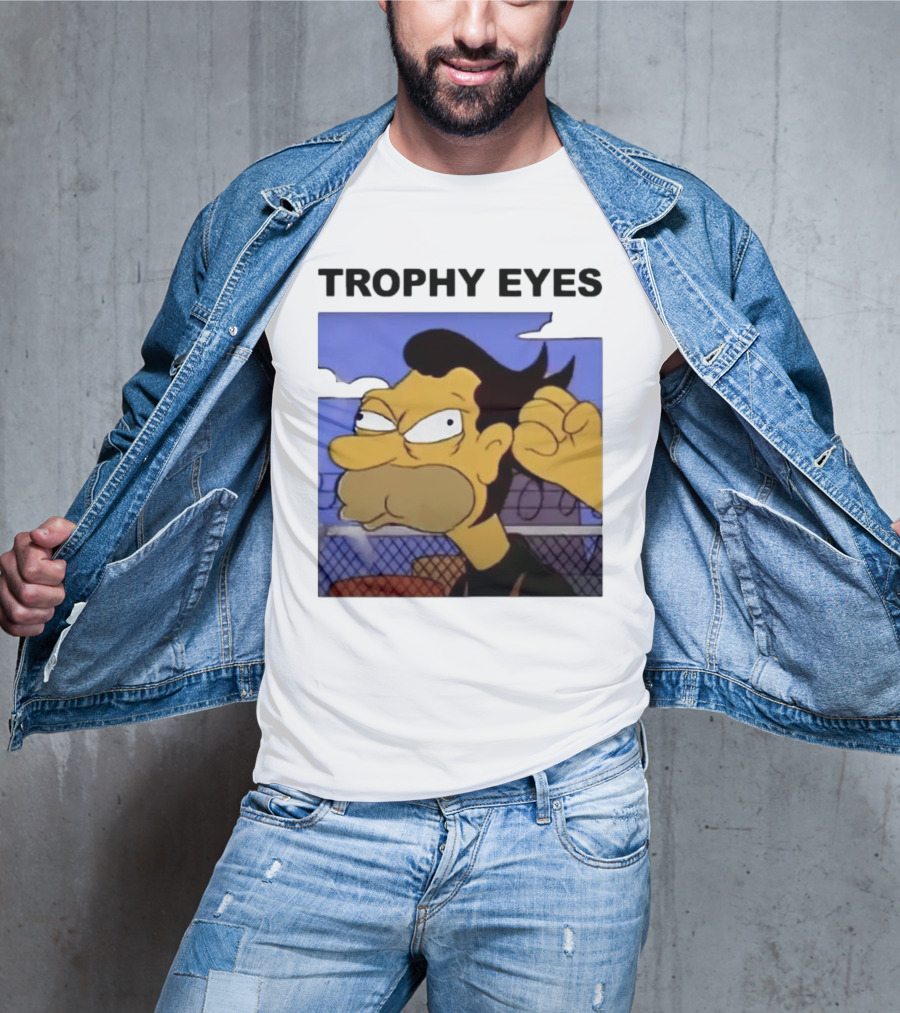 TROPHY EYES The Simpson Character Image T-Shirt