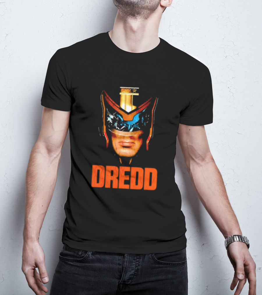 Judge Dredd Helmet Vintage Retro Dredd T-Shirt