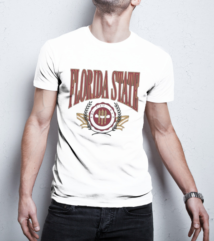 Florida State Emblem Torch Laurel T-Shirt