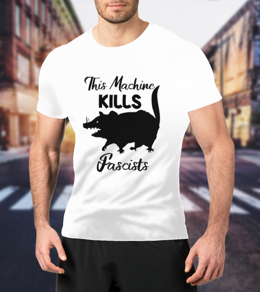 This Machine Kills Fascists Rat T-Shirt