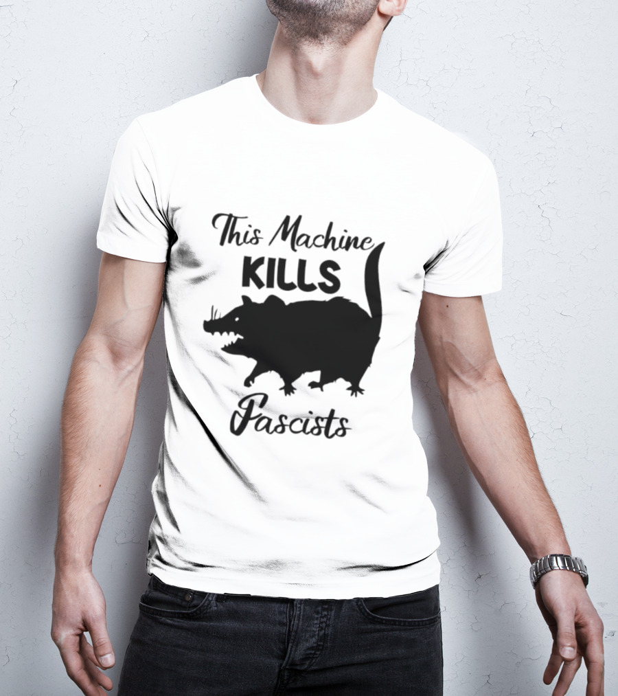 This Machine Kills Fascists Rat T-Shirt