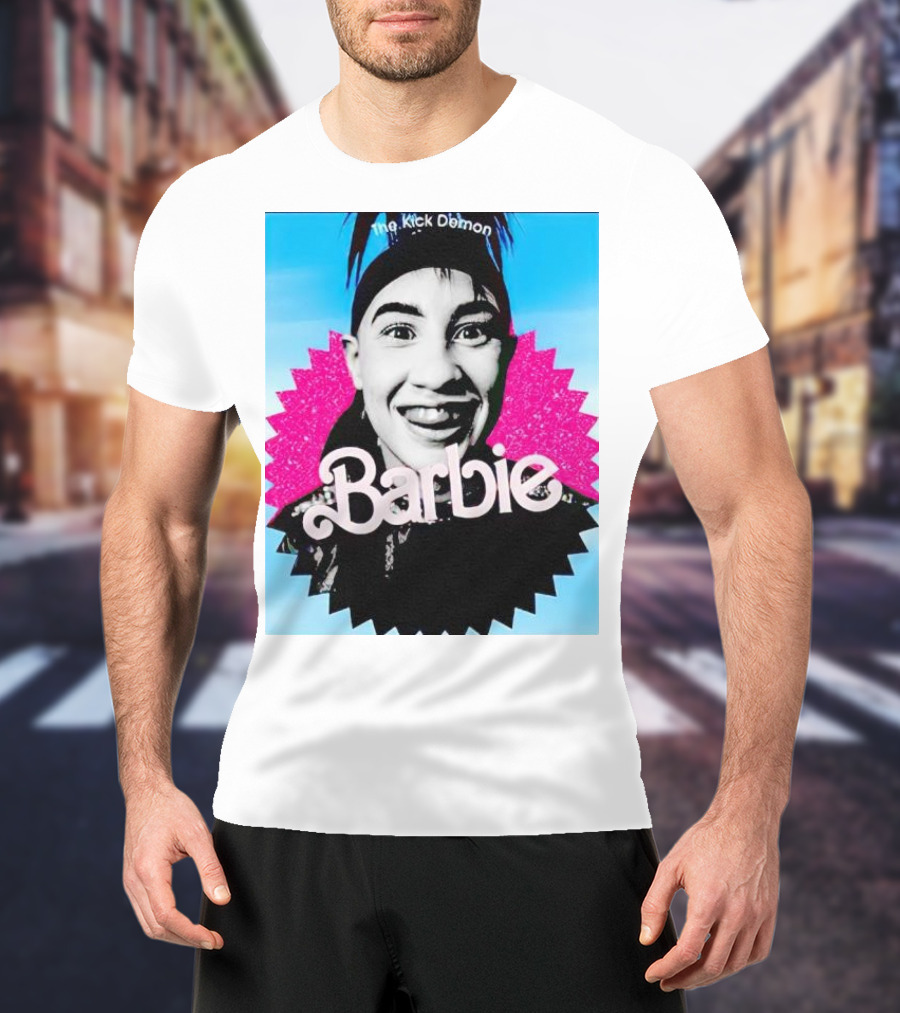 The Kick Demon Barbie Iconic Bold Face T-Shirt