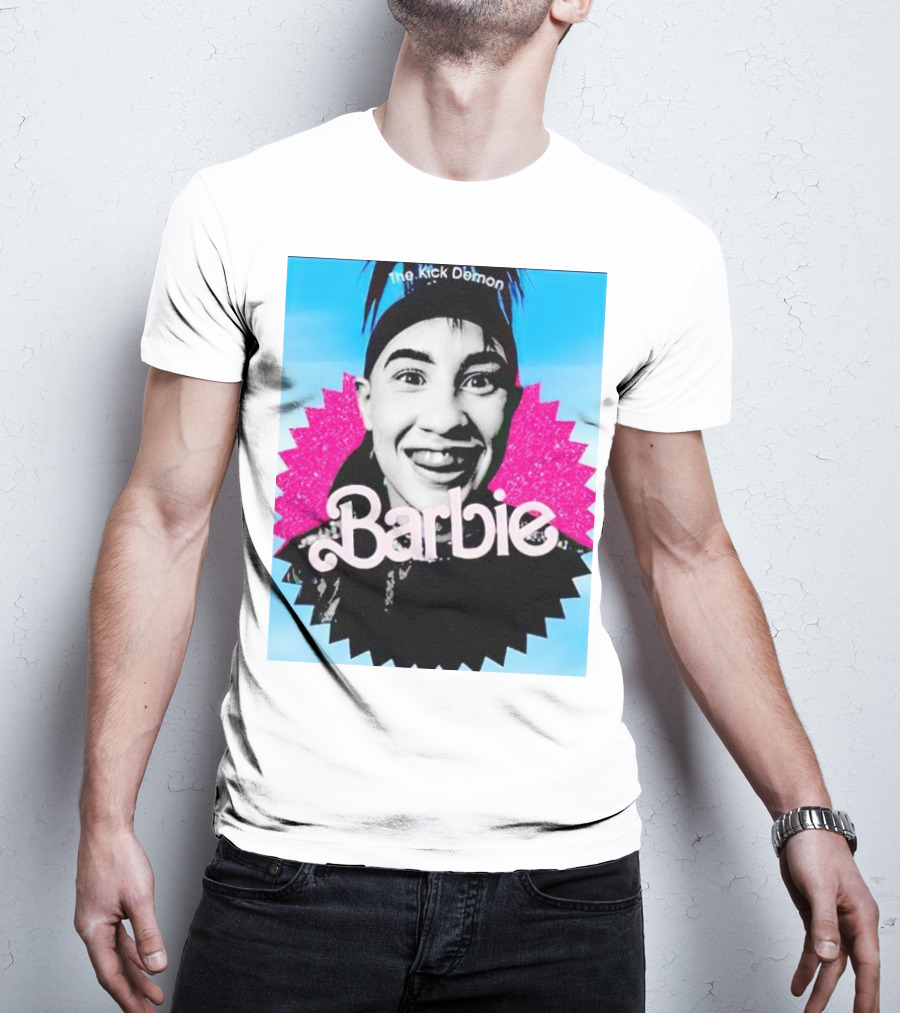 The Kick Demon Barbie Iconic Bold Face T-Shirt