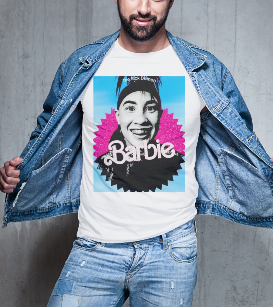 The Kick Demon Barbie Iconic Bold Face T-Shirt