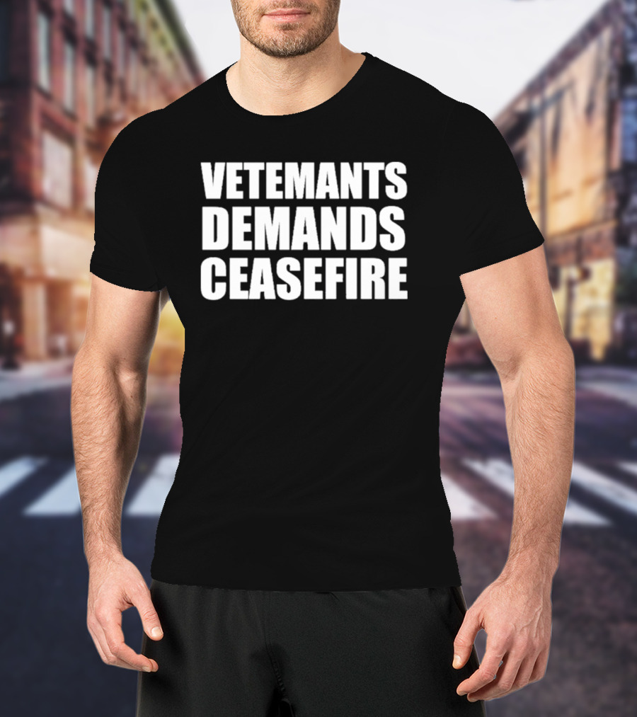 Vetements Demands Ceasefire T-Shirt