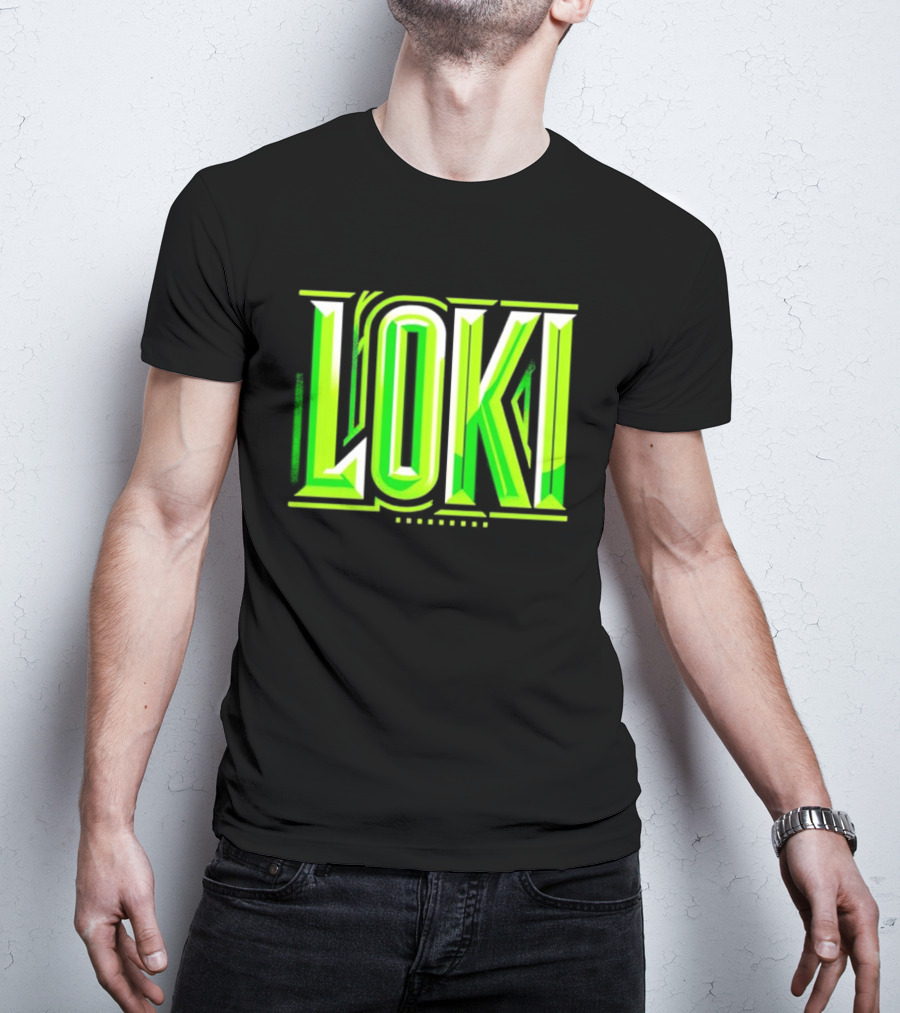Loki Marvel Series Green Gradient T-Shirt