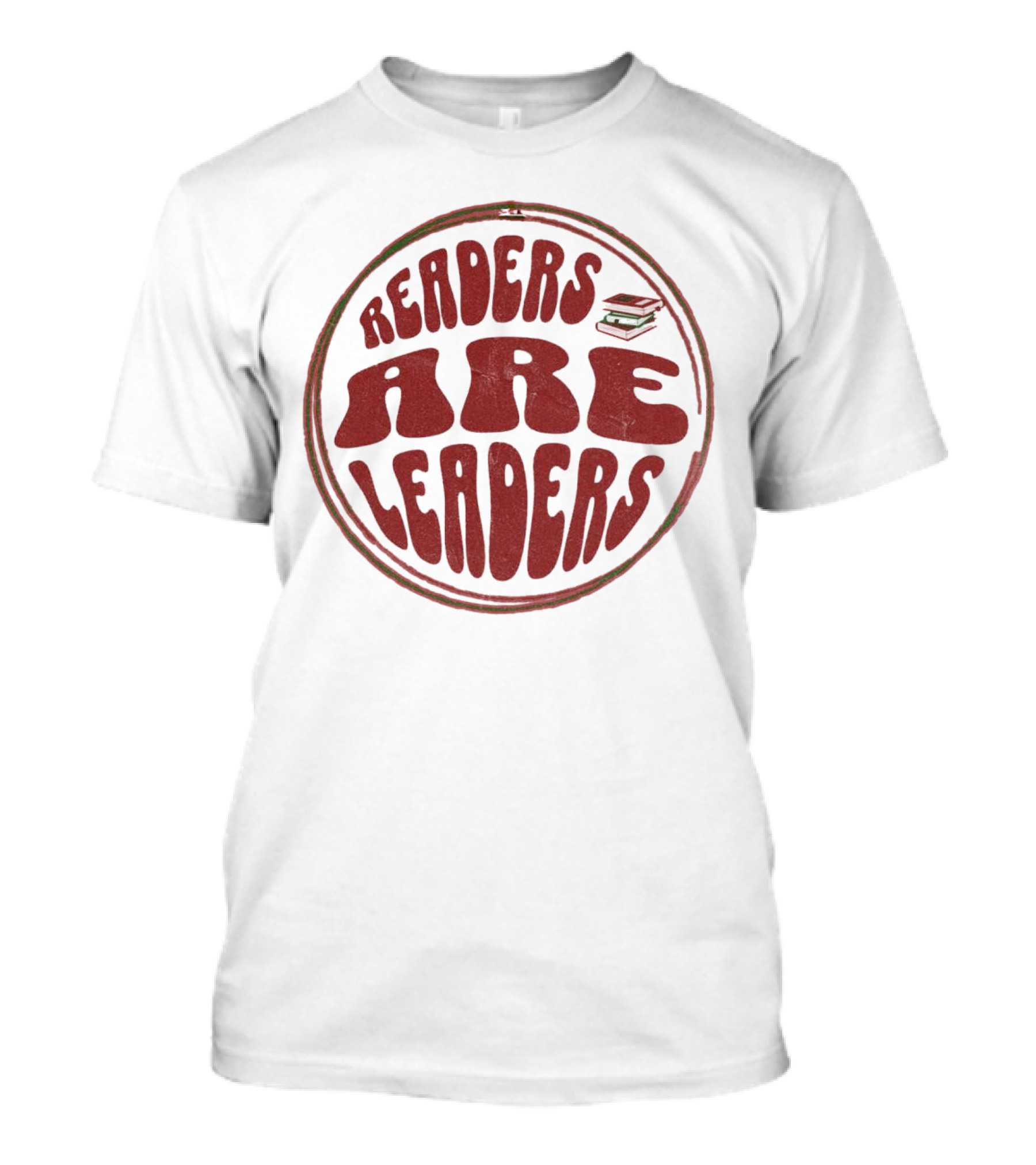 READERS ARE LEADERS Book Stack T-Shirt
