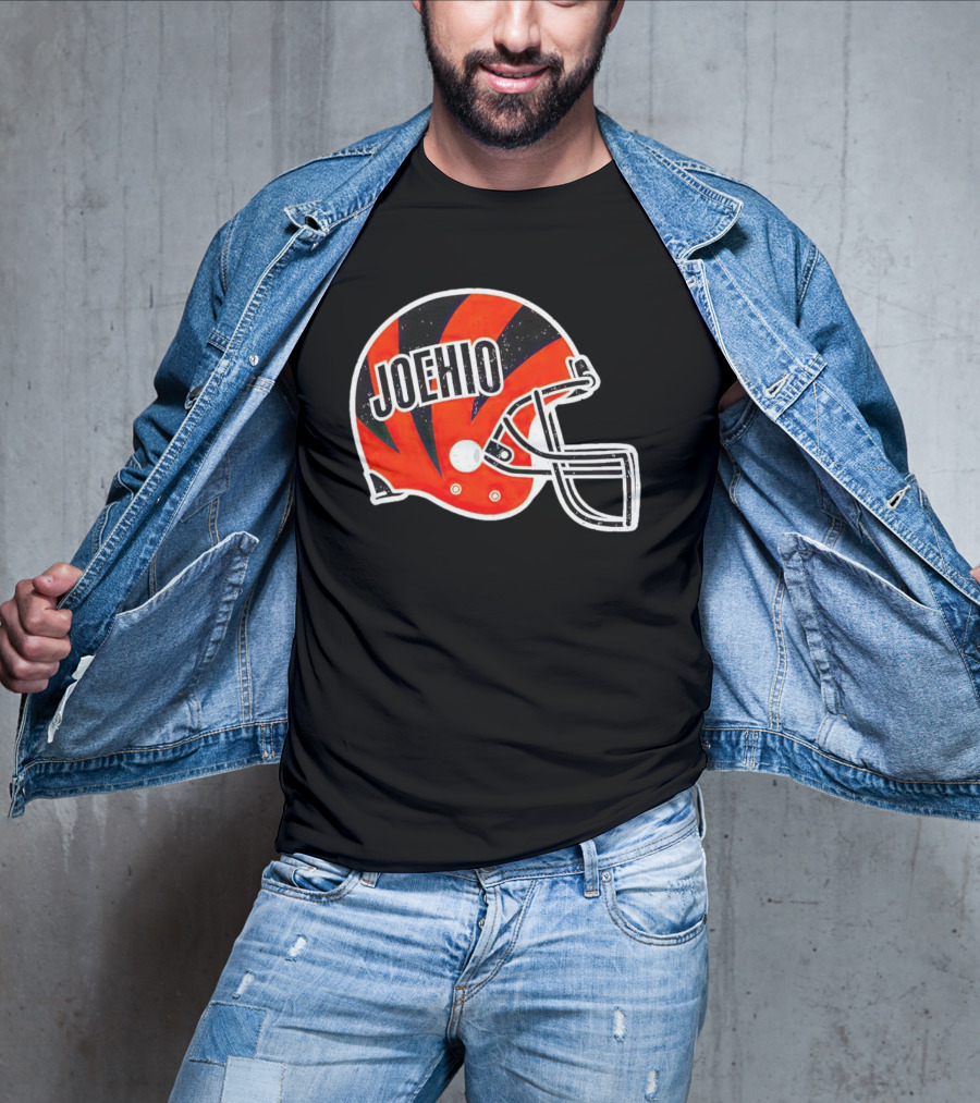 Cincinnati Bengals Joehio Football Helmet T-Shirt
