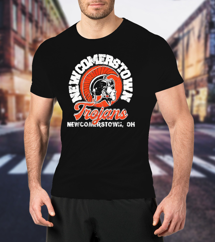 Newcomerstown Trojans Newcomerstown OH Helmet Emblem T-Shirt