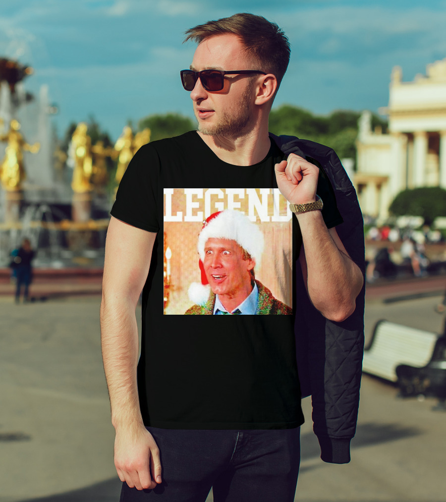 Legend Clark Griswold Santa Hat Iconic Movie Character T-Shirt