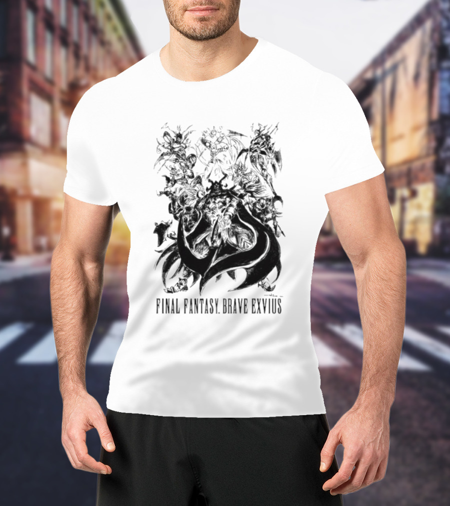 Final Fantasy Brave Exvius Fantasy Characters Artwork Collection T-Shirt
